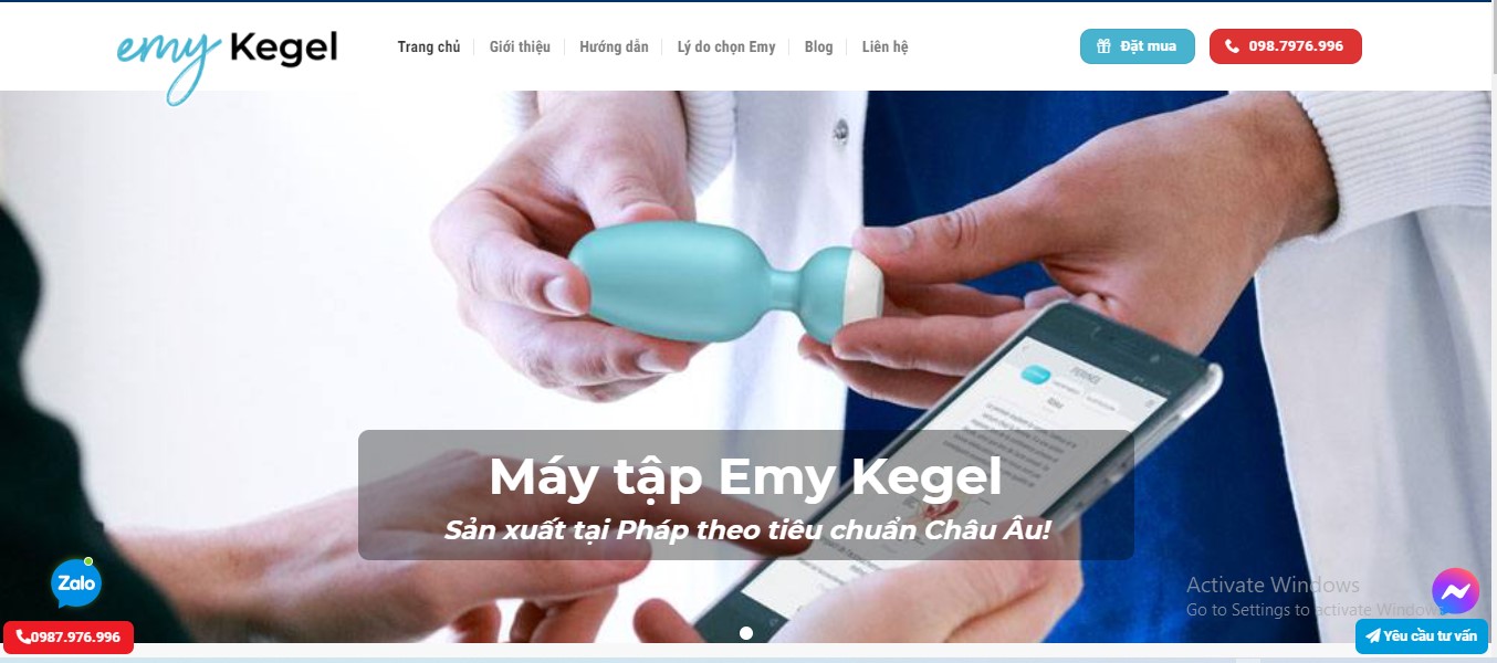 Emy Kegel™ - Dụng cụ hỗ trợ tập cơ sàn chậu cho Phụ Nữ